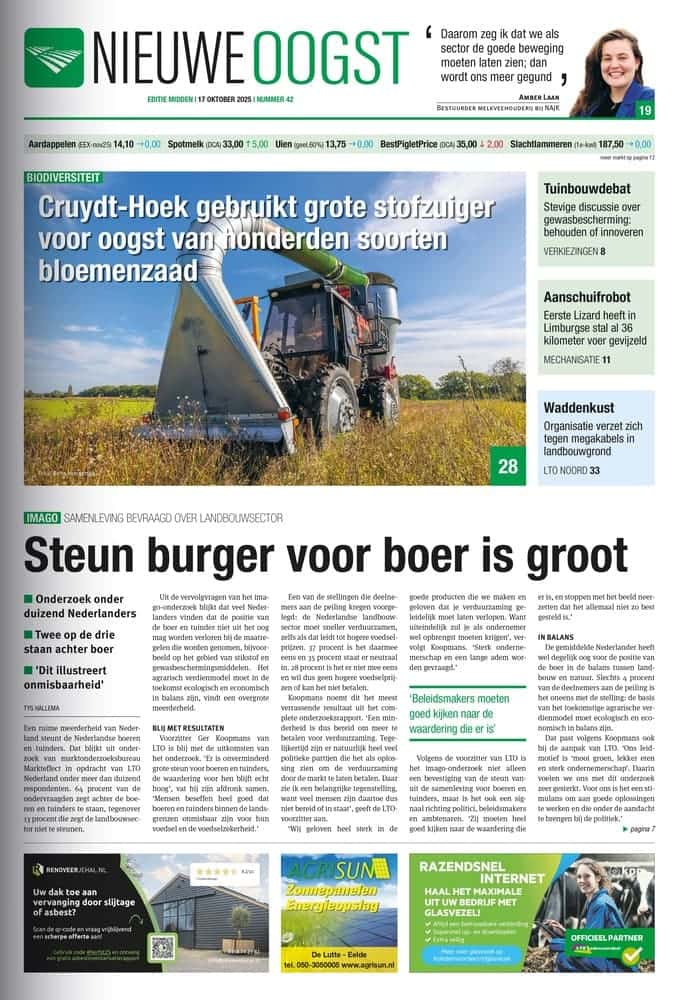 Nieuwe Oogst krant voorkant