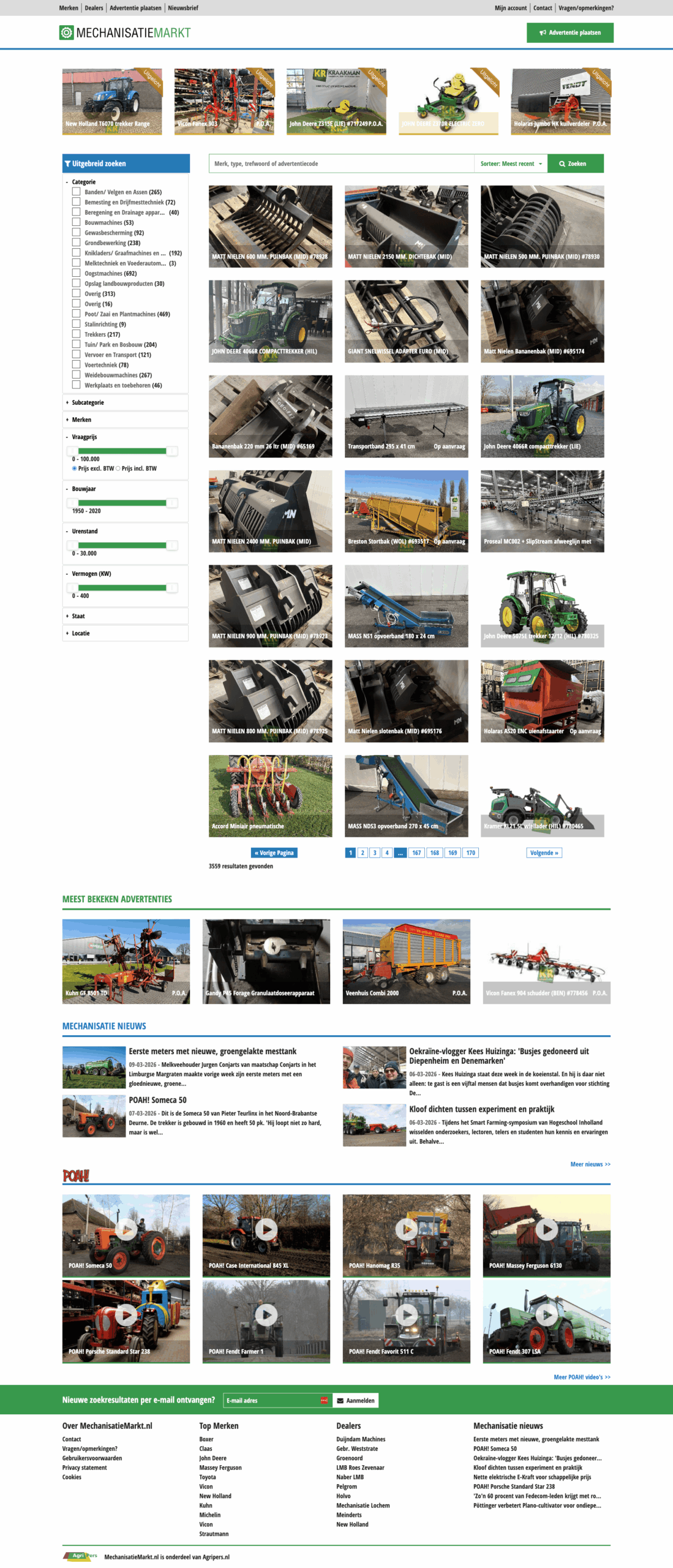 Website scroll